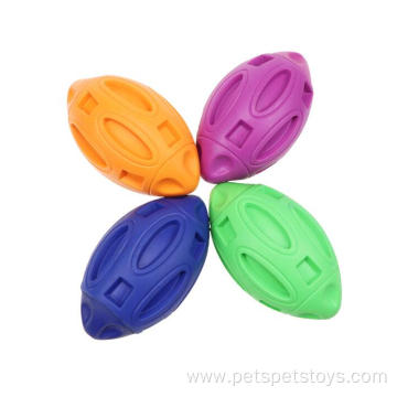 Eco-friendly colorful squeaky rubber dog chew toys